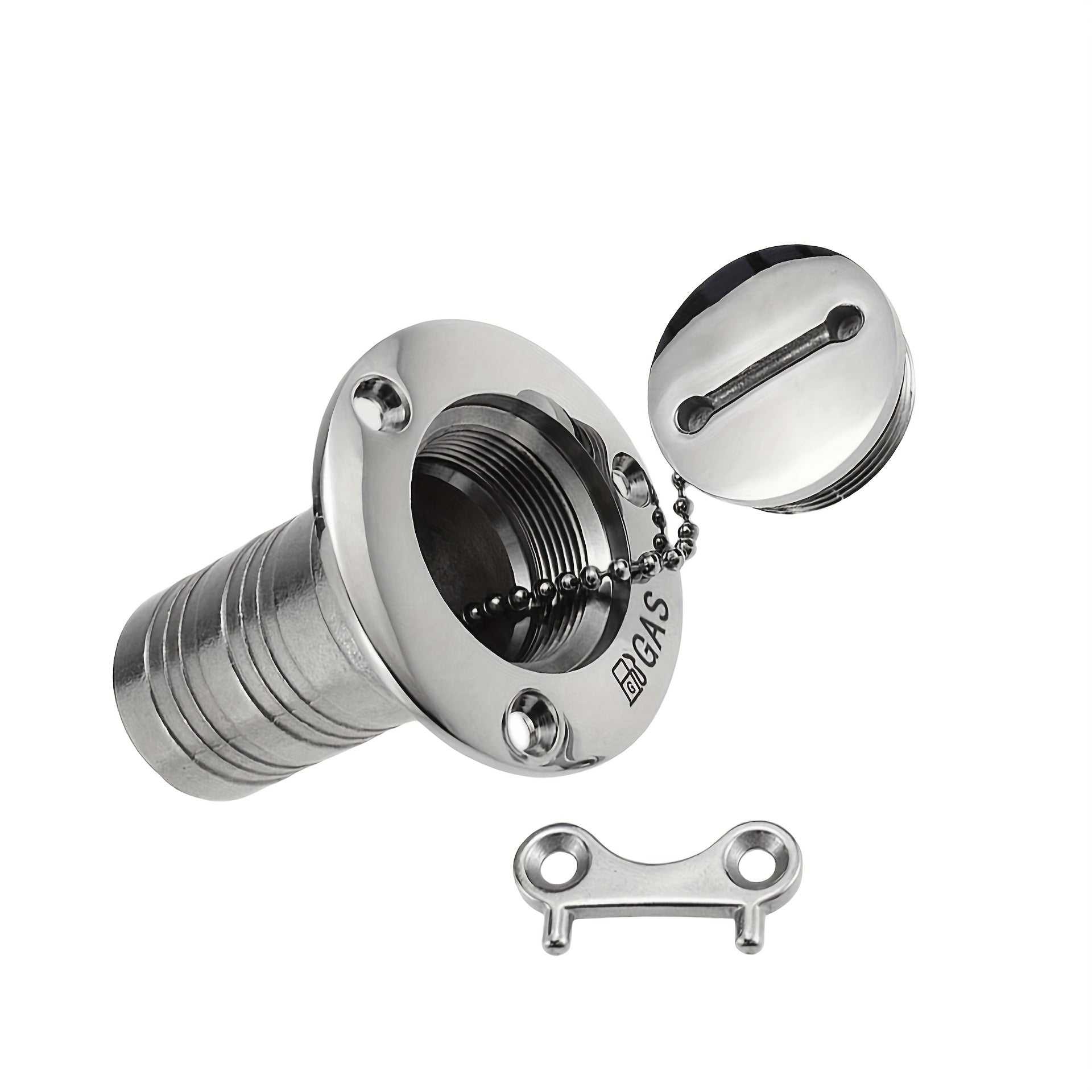 2pcs Boat Gas Cap Key 316 Stainless Steel Marine Bayliner Boat Cap Gas