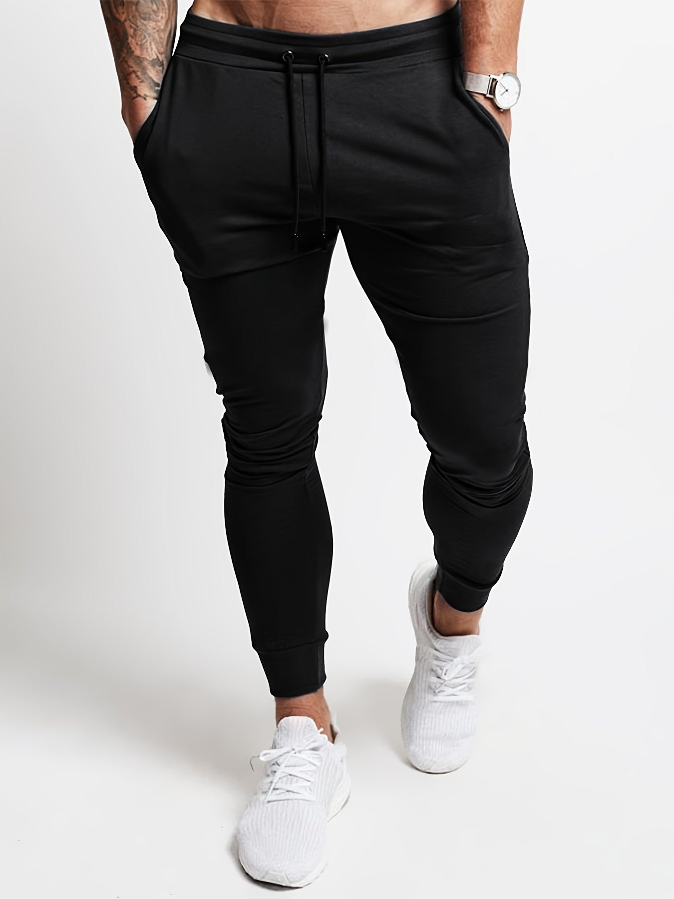 Men's Slim Fit Drawstring Sports Casual Pants