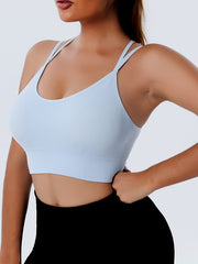 Women's Spaghetti Straps High Impact Yoga Workout Top