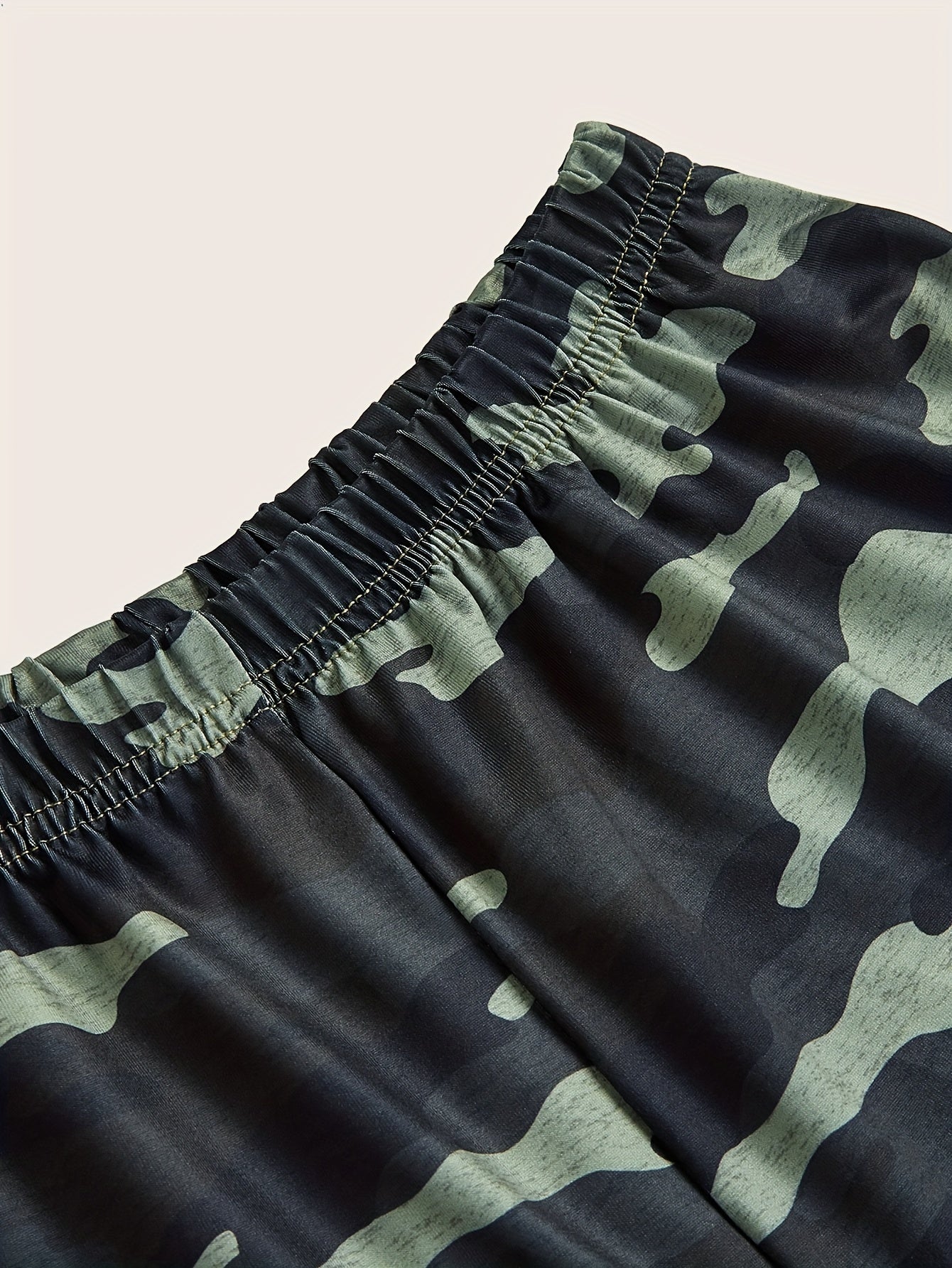 Camouflage Print Sports Casual Shorts Women's Clothing