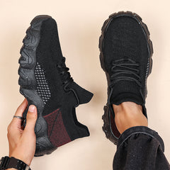Men's Lightweight Knit Sports Sneakers Non Slip Running Shoes