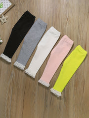 Toddler Baby Pants Elastic Waist Leggings Casual Trousers 5pcs Set