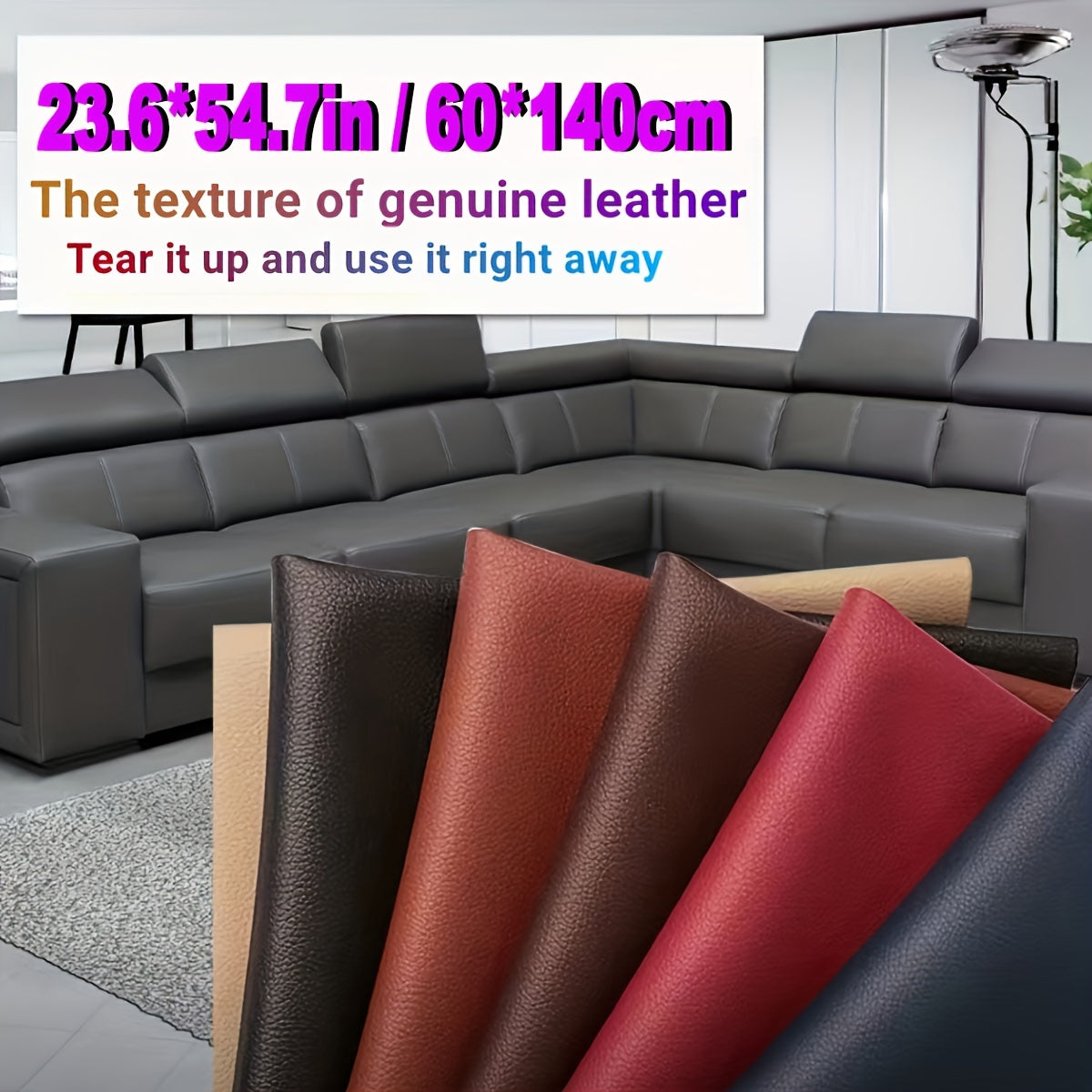 Self Adhesive Leather Repair Patch for Sofa Car Seat Upholstery Fabric Sticker