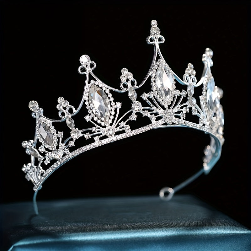Crystal Crown Silvery Princess Tiara Head Jewelry Hair Accessories