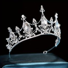 Crystal Crown Silvery Princess Tiara Head Jewelry Hair Accessories