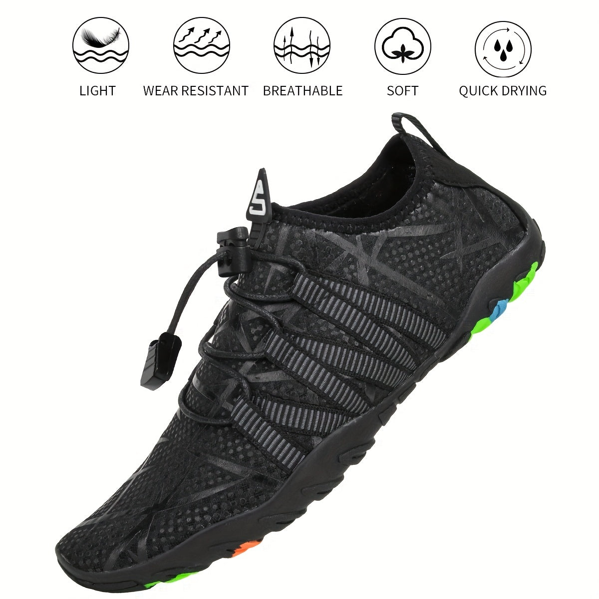 Unisex Outdoor Wading Shoes with Draw String