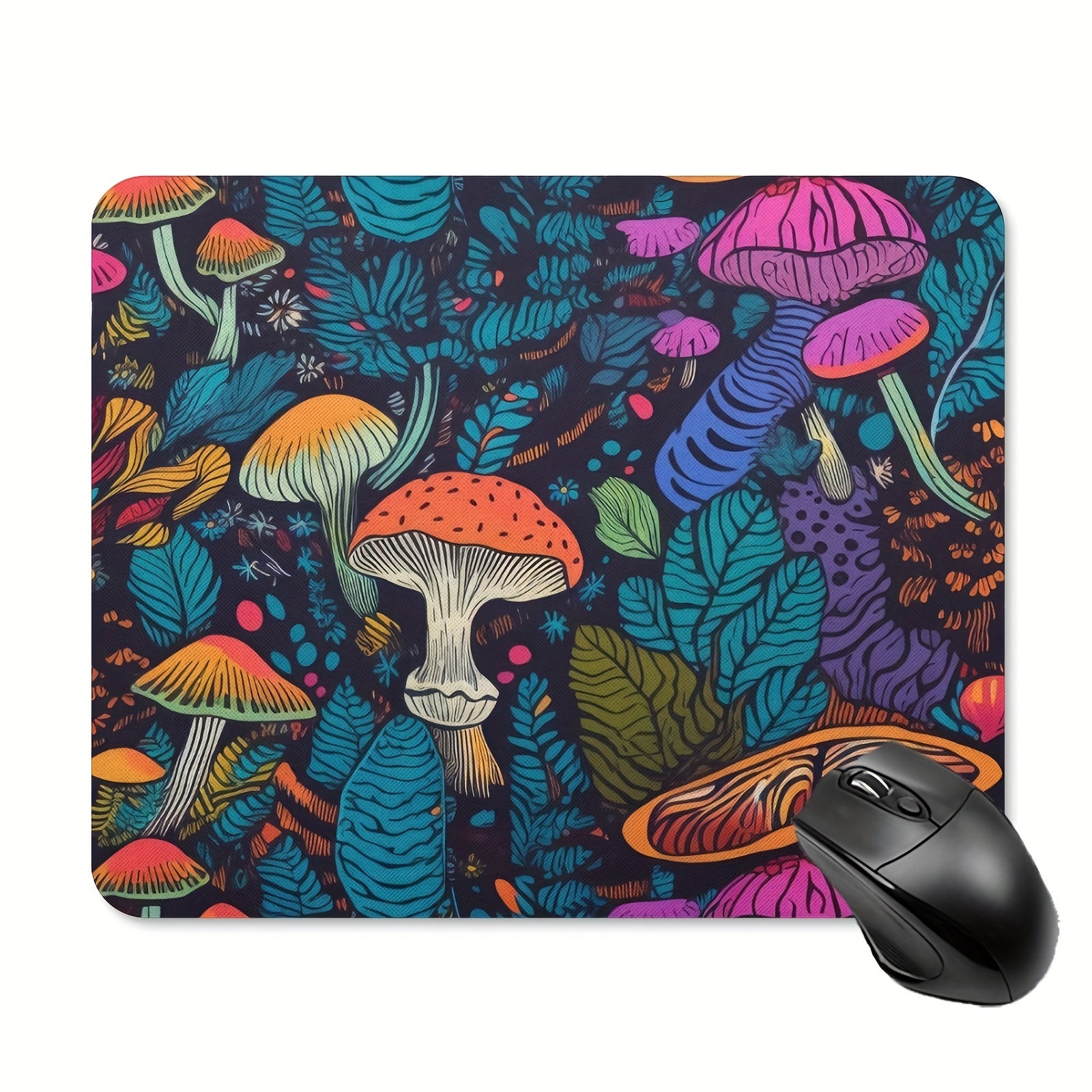 Flower With Butterfly Mouse Pad Non Slip Rubber Mouse Mat