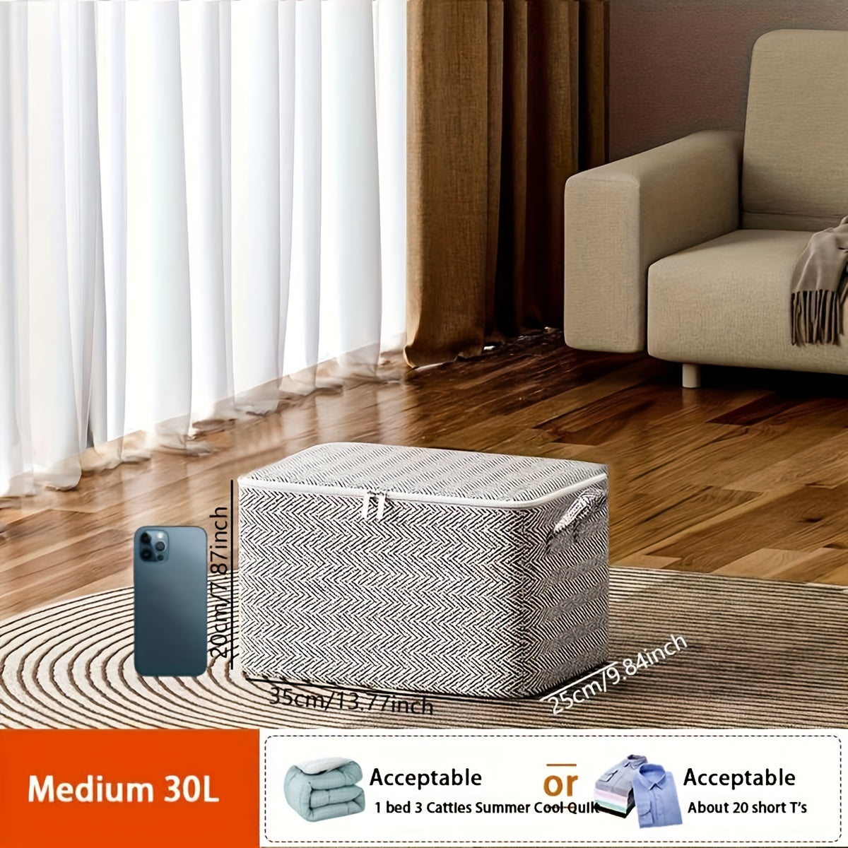 Foldable Extra Large Storage Box for Household Use