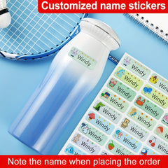 Custom Name Stickers x180 Waterproof Clear Non Fading