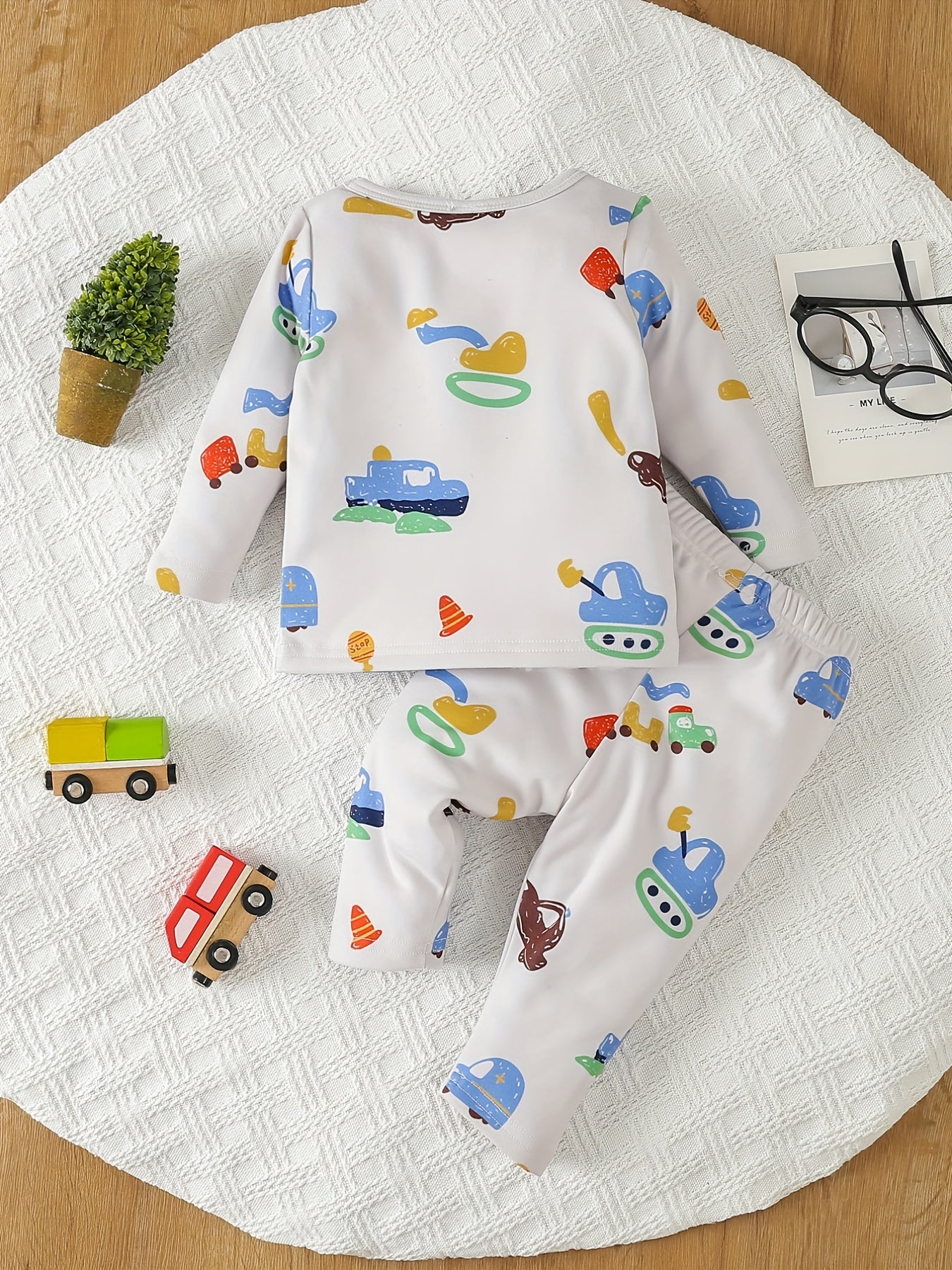 Baby Boy Cartoon Pajama Set Top Pants Kids Loungewear