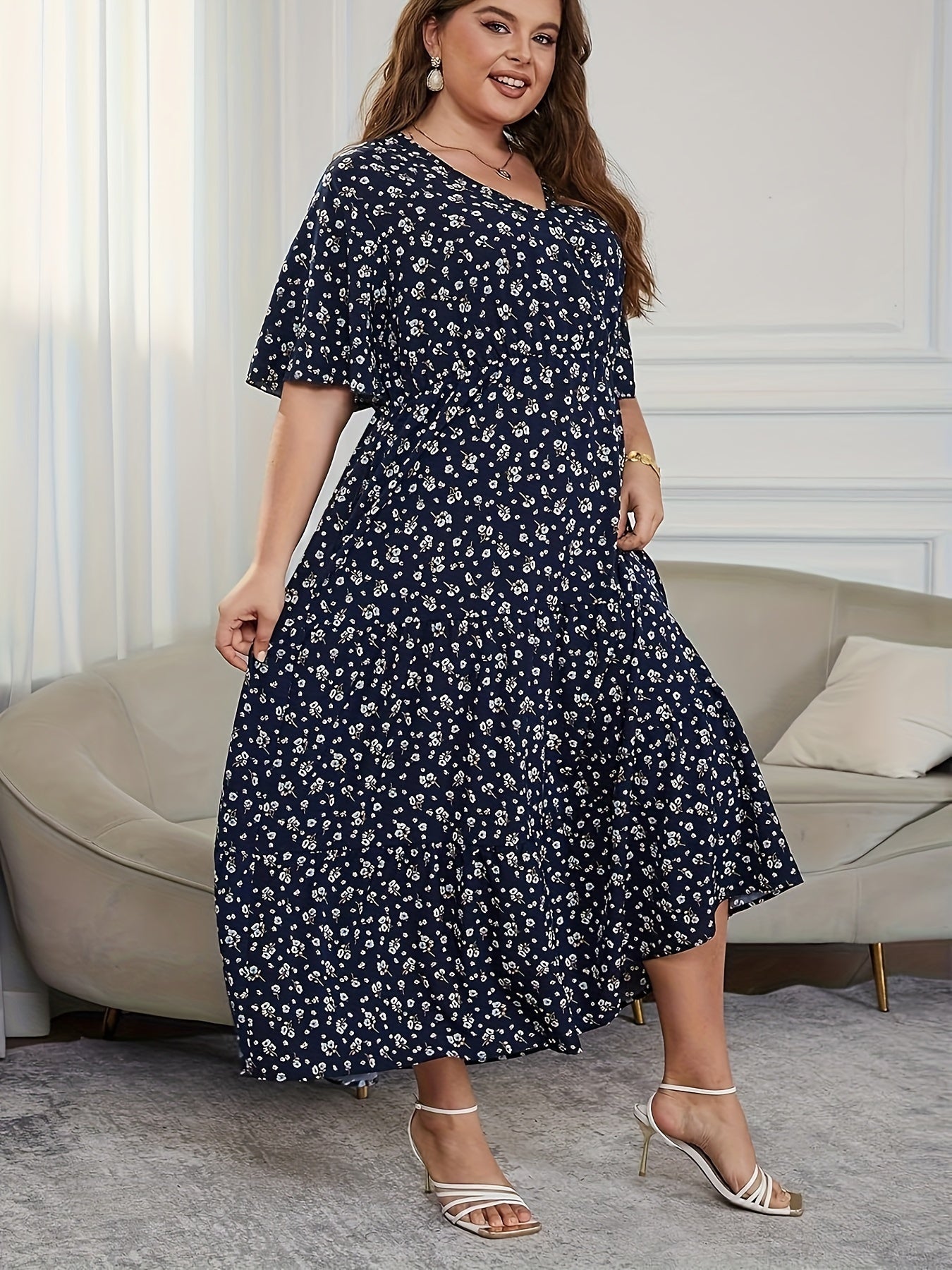 Floral Print Maxi Dress