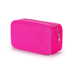 Nylon Cosmetic Bag Waterproof Zipper Makeup Pouch Travel Bag For Purse