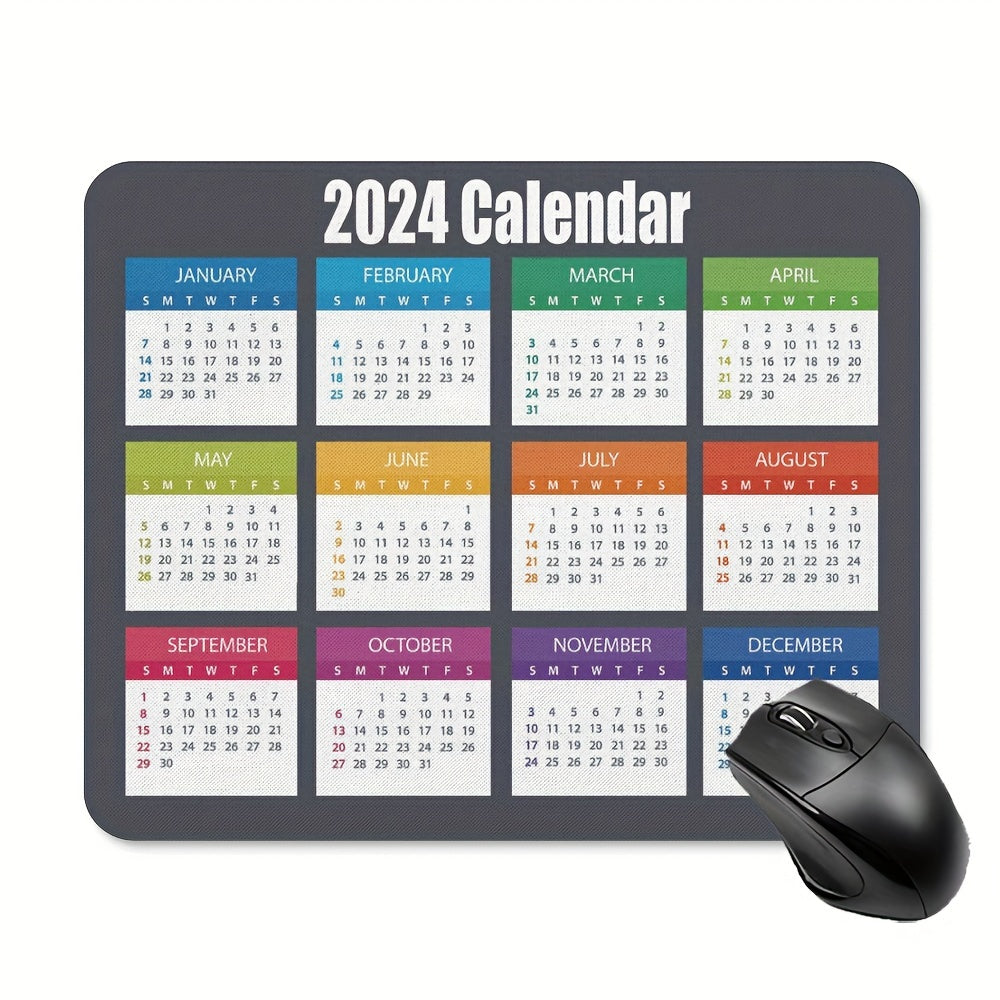 2022 Mouse Pad Calendar Non-Slip Rubber Base Waterproof