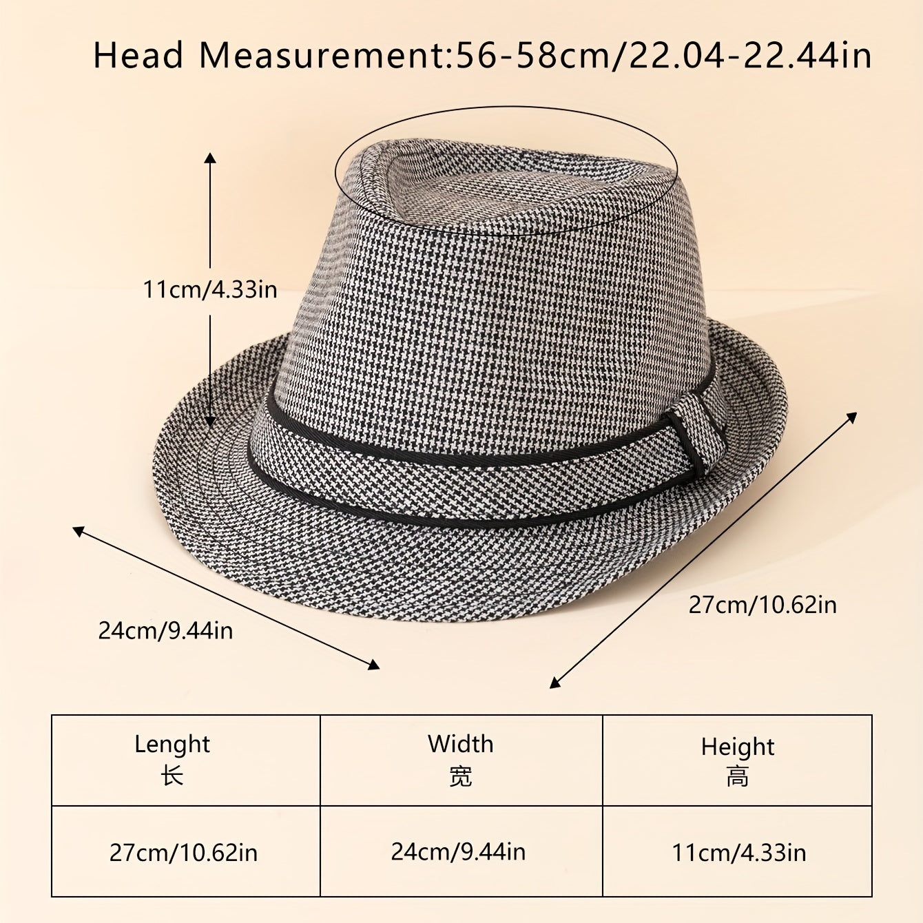 Four Seasons Usable Wide Brim Fedora Hat For Party Meeting