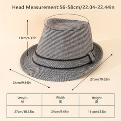 Four Seasons Usable Wide Brim Fedora Hat For Party Meeting