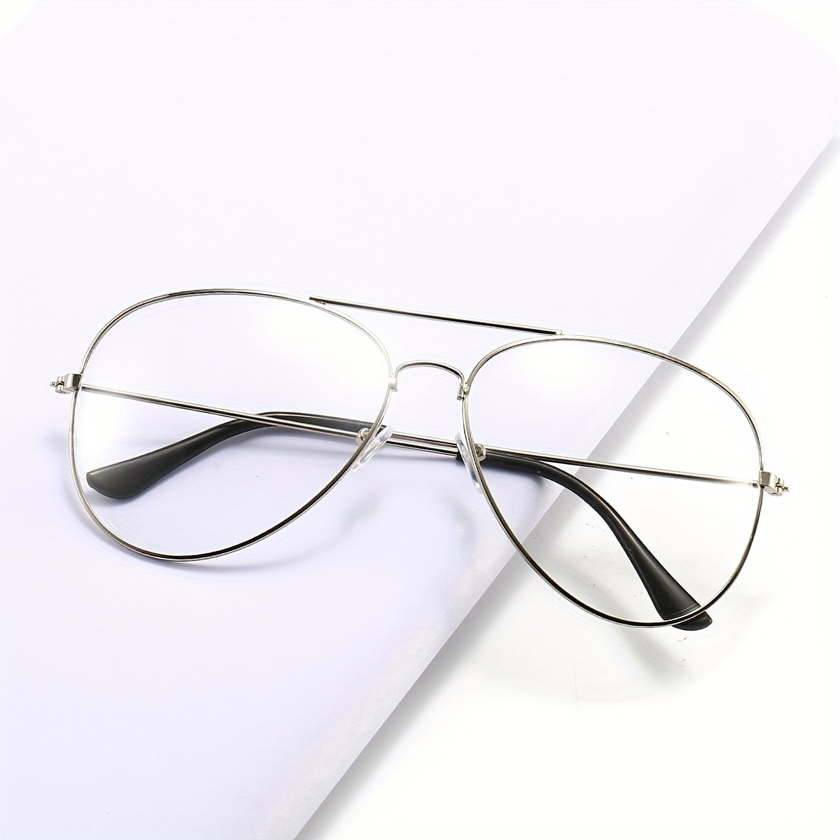 Men's Transparent Copper AC Frame Pilot Glasses