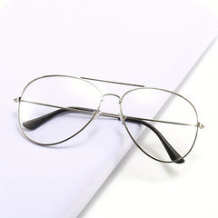 Men's Transparent Copper AC Frame Pilot Glasses