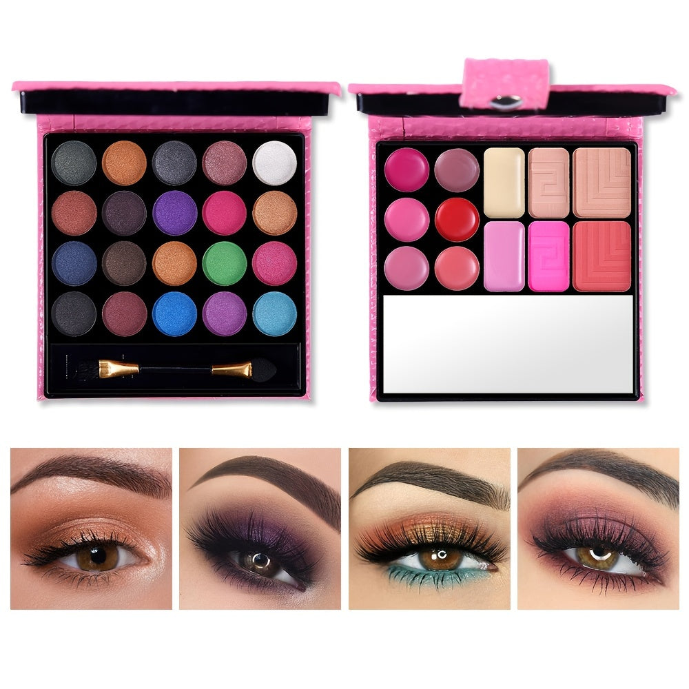 All In One Makeup Kit - 20 Eyeshadow 6 Lip Glosses 3 Blushers - Make Up Gift Set