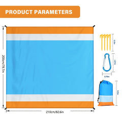 Waterproof Pocket Beach Blanket Portable Mat for Outdoor Camping Picnic