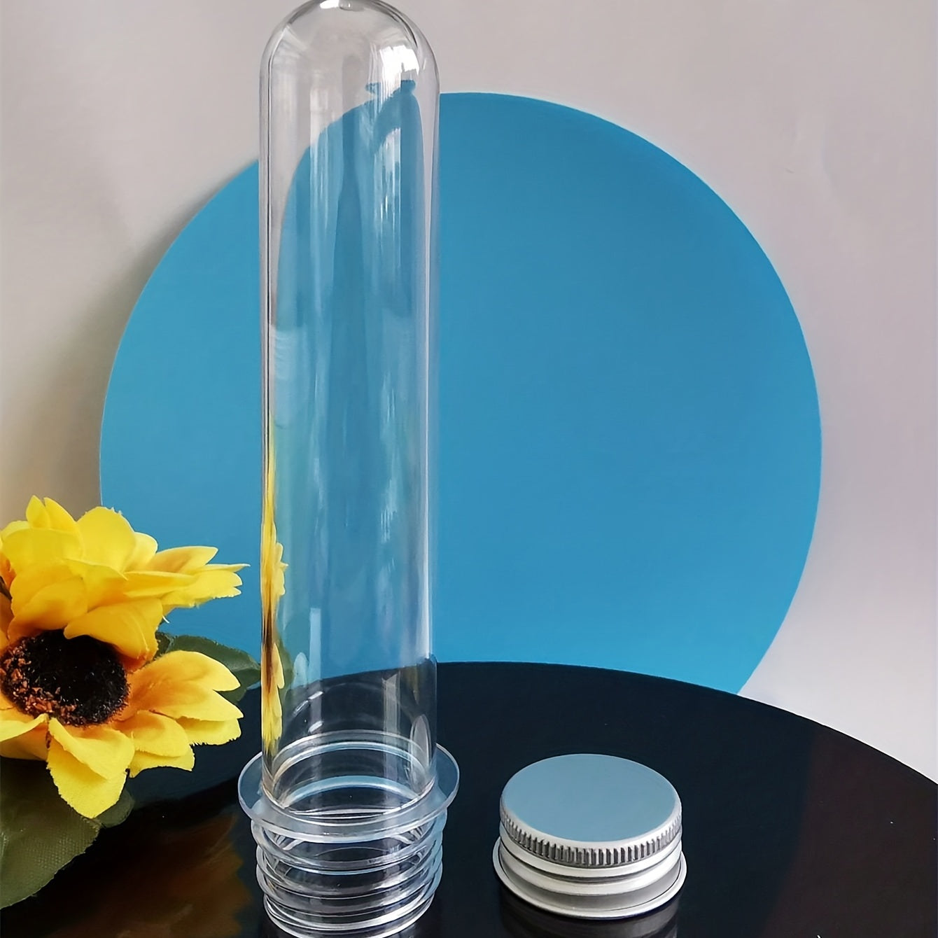 45ml 70ml PET Test Tube Bottle Transparent Plastic Refillable Bottle