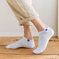 5 Pairs Cotton Mid Calf Sports Socks for Autumn and Winter