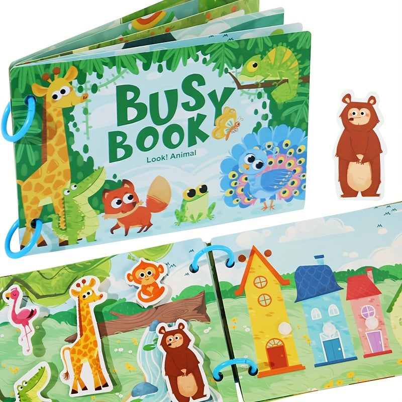 Children's Traffic Quiet Paste Book Busybook Baby Busy Book