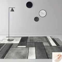 Faux Wool Area Rug Modern Contemporary Large Carpet