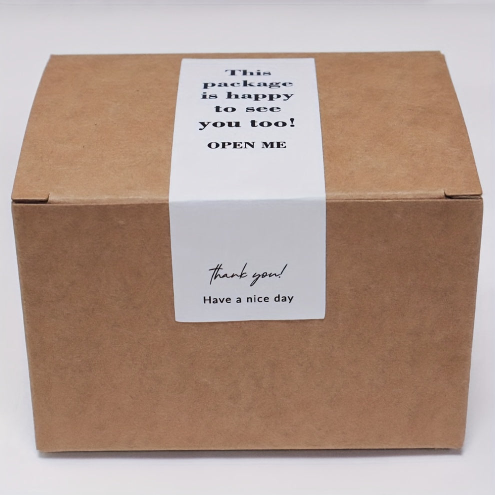 100pcs Thank You Sticker Roll Self-adhesive Label