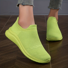 Women's Lightweight Running Shoes Breathable Casual Solid Low Top Sport Sneakers