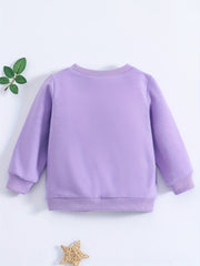 Baby Puppy Print Sweatshirt Long Sleeve Pullover