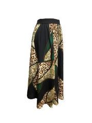 Casual All Over Print Pleated Skirt for Spring & Summer