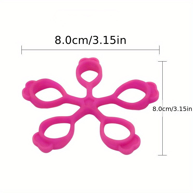 Five Fingers Pull Ring Flower Shape Finger Trainer Finger Puller 1pc