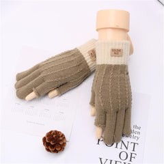 Womens Winter Touchscreen Gloves Cable Knit Warm Lined Touch Screen Texting
