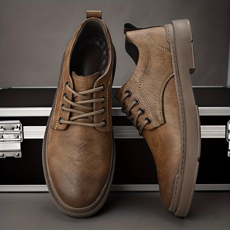 Men's Derby Shoes Lace up Front Dress Shoes For Men Business Formal Wedding