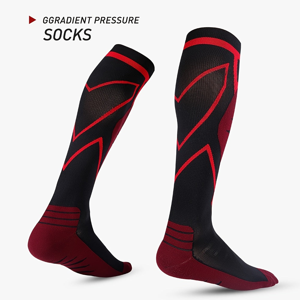 Marathon Compression Socks for Men Outdoor Sports Crew Socks