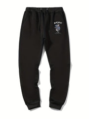 Men s Rose Print Drawstring Sweatpants