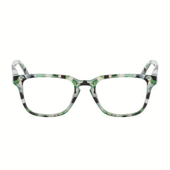Camouflage Square Frame Reading Glasses Casual Eyeglasses