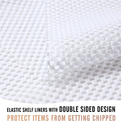 Non Adhesive Non Slip Shelf Liner for Kitchen Drawer Easy to Clean Cabinet Liner
