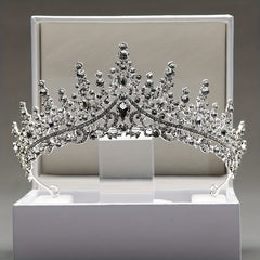 Baroque Classic Crystal Headband Crown Bridal Wedding Accessories