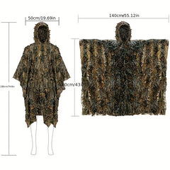 Leaf Camouflage Cloak for Bird Watching Outdoor Air Gun