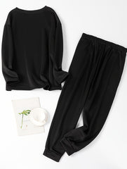 Christmas Lounge Set Women's Fleece Top & Joggers Pajamas
