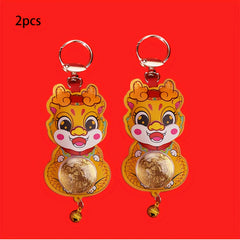 Golden Dragon Key Chain Pendant Cartoon Keychain Bag Decoration