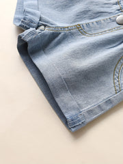 Girls Denim Shorts Comfortable Casual Pants For Summer Outdoor Kids Children