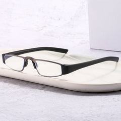 Small Frame Rectangular Reading Glasses Light Blocking HD Eyeglasses