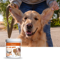 60pcs Box Pet Ear Wipes for Dogs and Cats - Ear Mite Cleaning Wipes