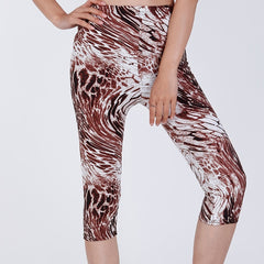 Leopard Print Skinny Stretchy Leggings High Waist Yoga Leggings