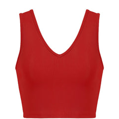 Backless Tank Top V Neck Sleeveless for Spring & Summer