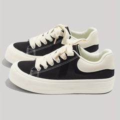 Women's Platform Canvas Low Top Sneakers