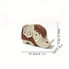 Resin Elephant Pen & Phone Holder