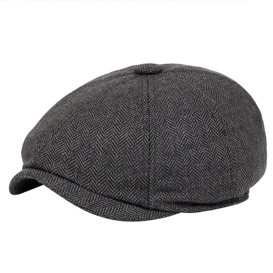 Men's Plaid Newsboy Hat - Stylish Cap for Every Day Wear
